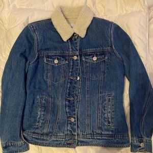 FUR Interior Jean Jacket (OLD NAVY)